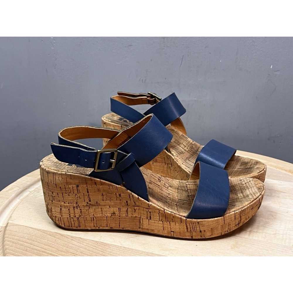 Kork Ease Sandal Womens 8 Blue Adjustable Leather… - image 1