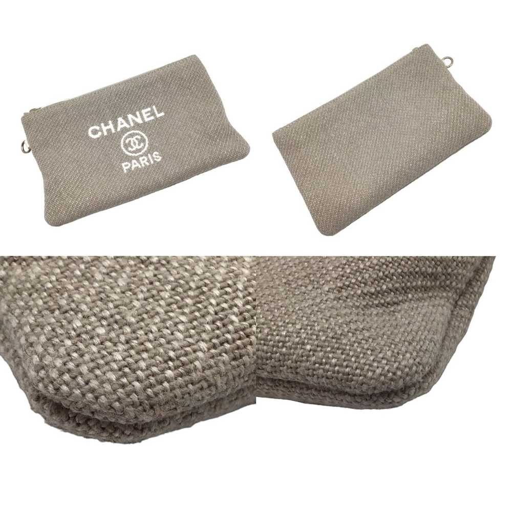 Chanel Deauville Grey Canvas Tote Bag (Pre-Owned) - image 6