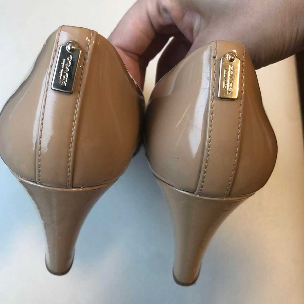 COACH Beige High Heels 8cm - image 4