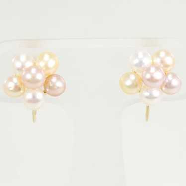 Other LuxUness K18 Yellow Gold Pearl Earrings Met… - image 1