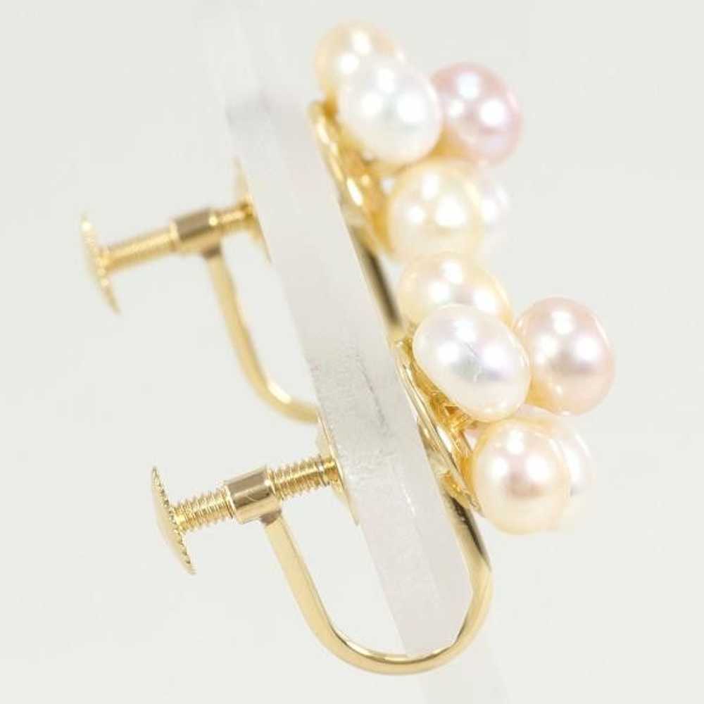 Other LuxUness K18 Yellow Gold Pearl Earrings Met… - image 2