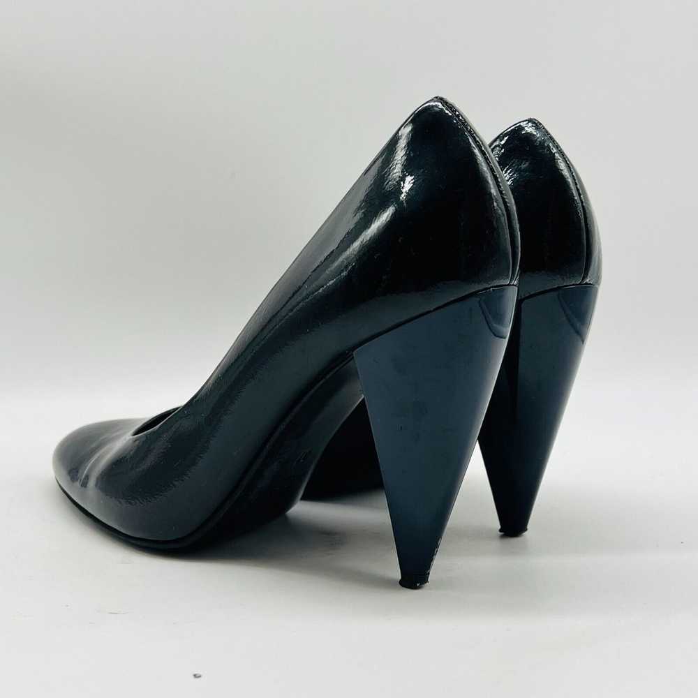 Lanvin Shoes Womens 37 US 5 Black Blue Patent Lea… - image 5