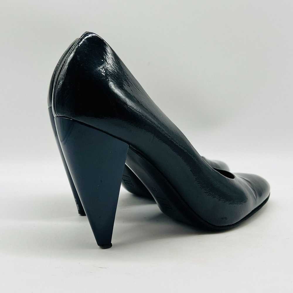 Lanvin Shoes Womens 37 US 5 Black Blue Patent Lea… - image 6