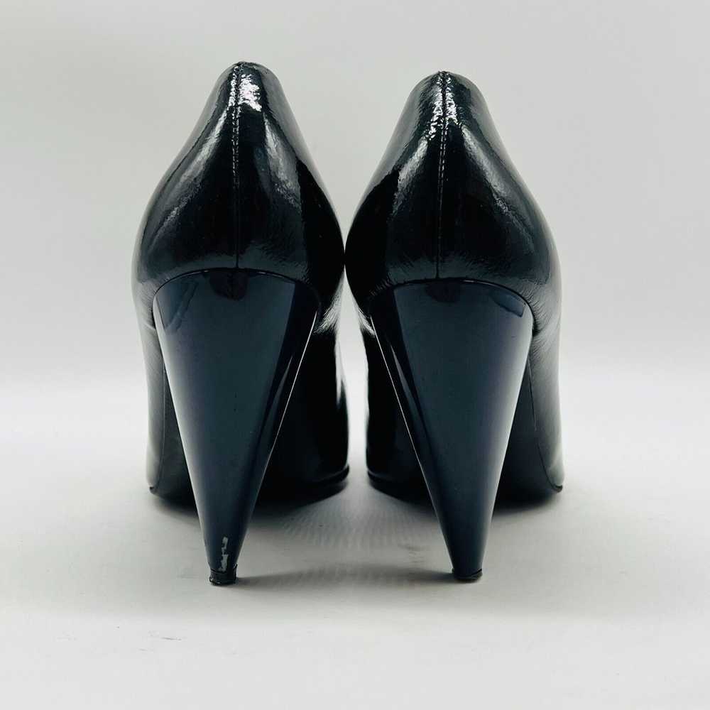 Lanvin Shoes Womens 37 US 5 Black Blue Patent Lea… - image 7