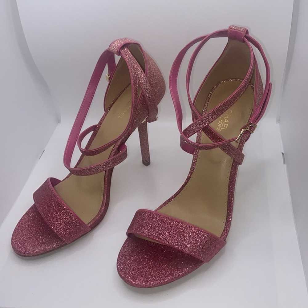 Michael Kors MK Astrid Glitter Pink Ombré Heels s… - image 2