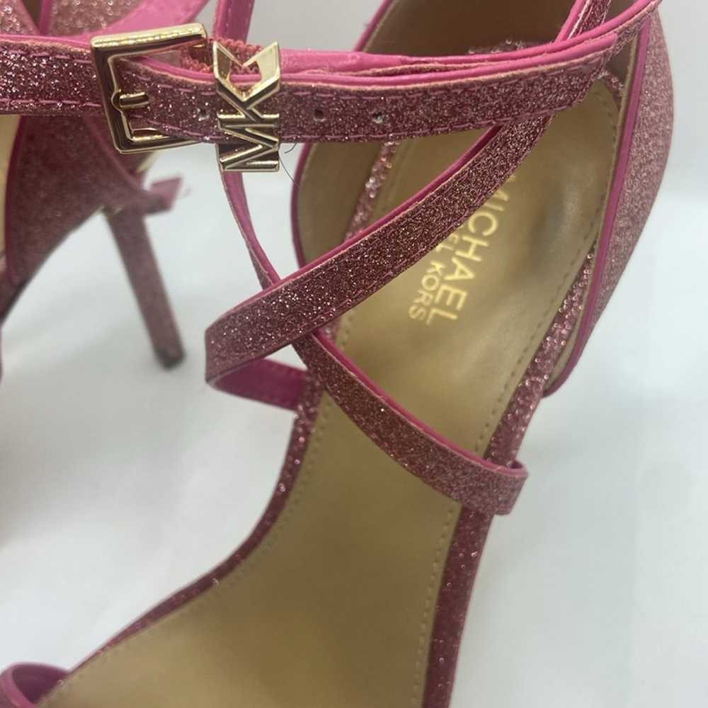 Michael Kors MK Astrid Glitter Pink Ombré Heels s… - image 3