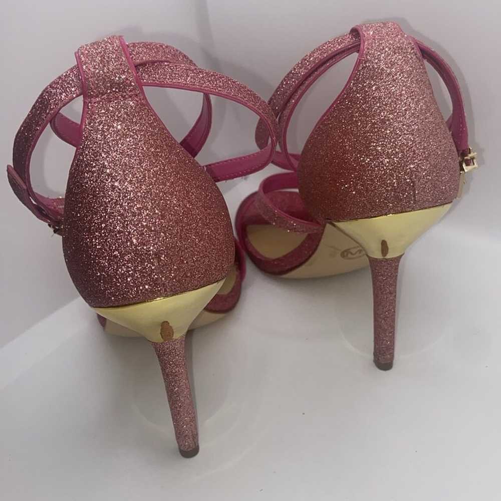 Michael Kors MK Astrid Glitter Pink Ombré Heels s… - image 5