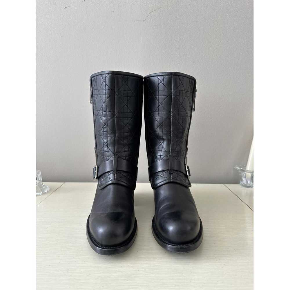 Dior Leather biker boots - image 2