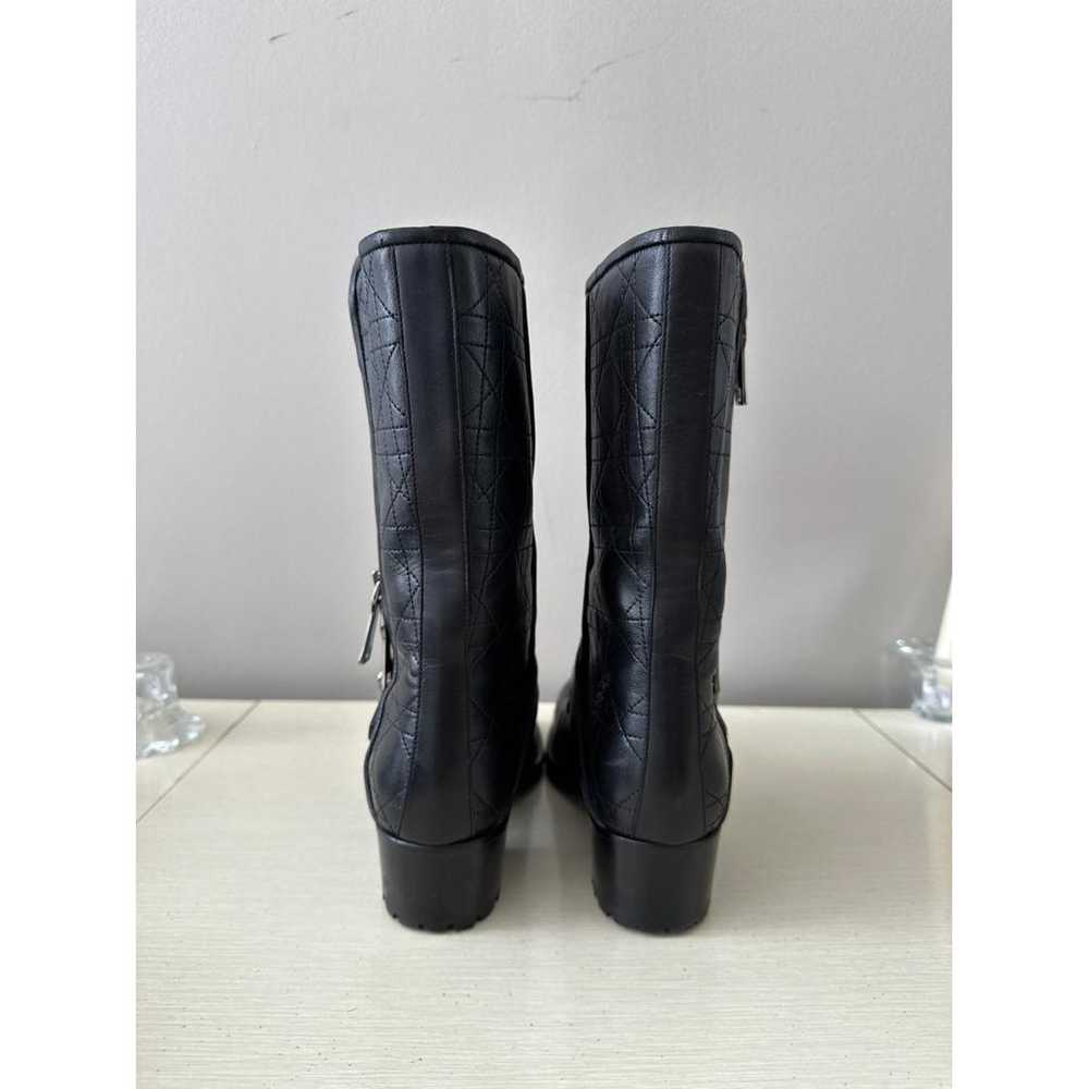 Dior Leather biker boots - image 8