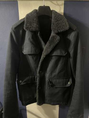 Lanvin Lanvin Navy Shearling Jacket