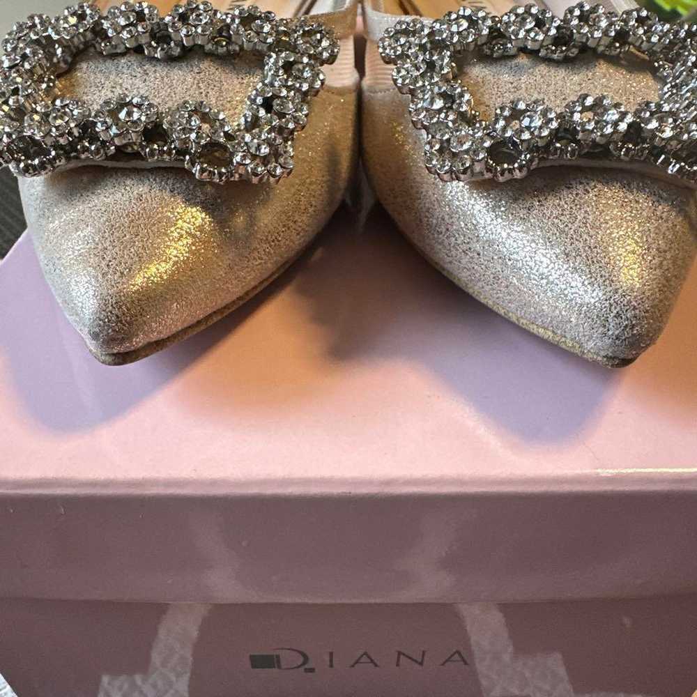 Diana Bijou Buckle Pumps Pink Gold 23cm - image 5