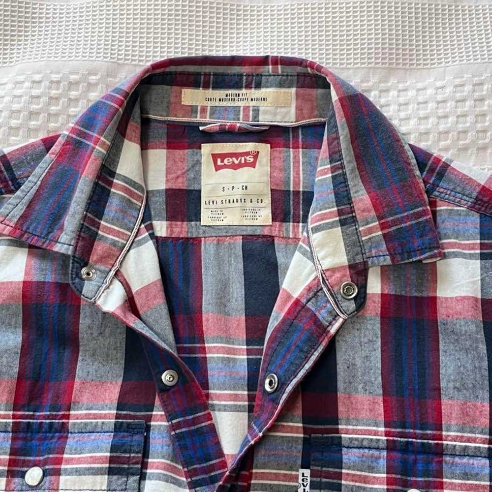 【Levis Levi's】Long sleeve check shirt vintage wom… - image 3