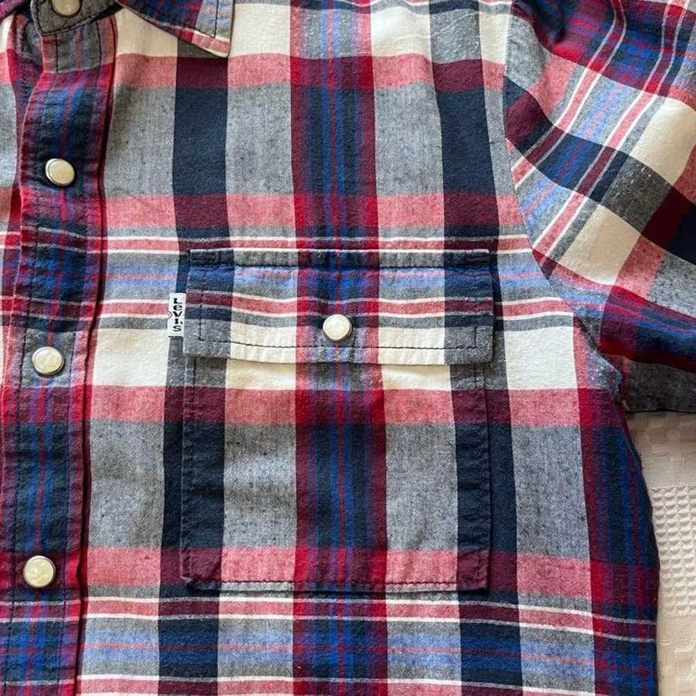 【Levis Levi's】Long sleeve check shirt vintage wom… - image 4