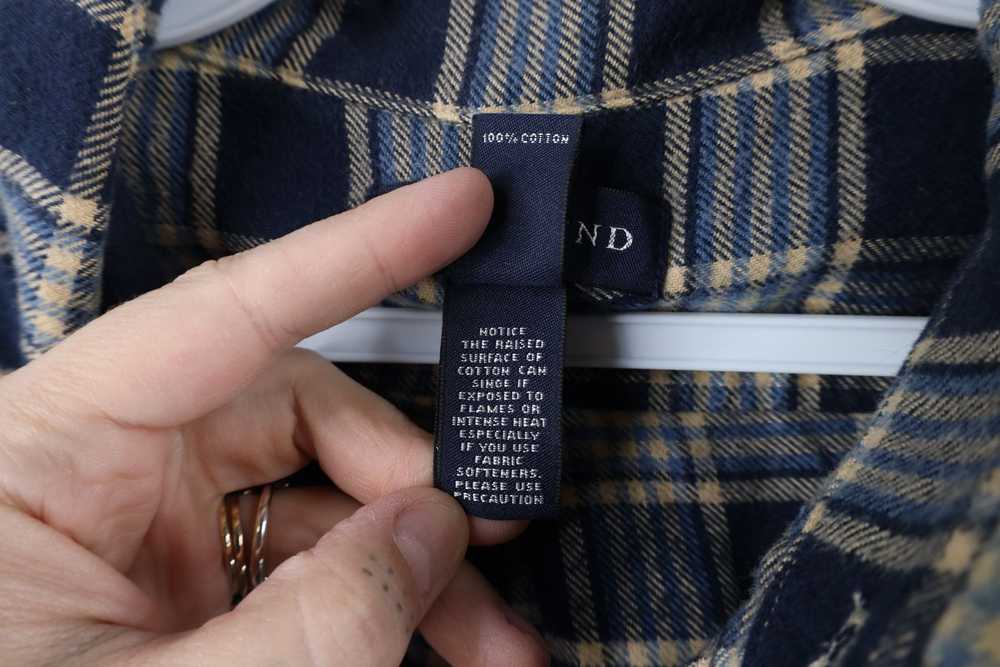 Lands End × Vintage Vintage Lands End Fit Flannel… - image 10