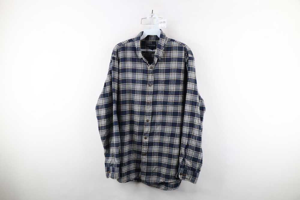 Lands End × Vintage Vintage Lands End Fit Flannel… - image 1