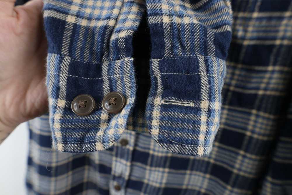 Lands End × Vintage Vintage Lands End Fit Flannel… - image 8