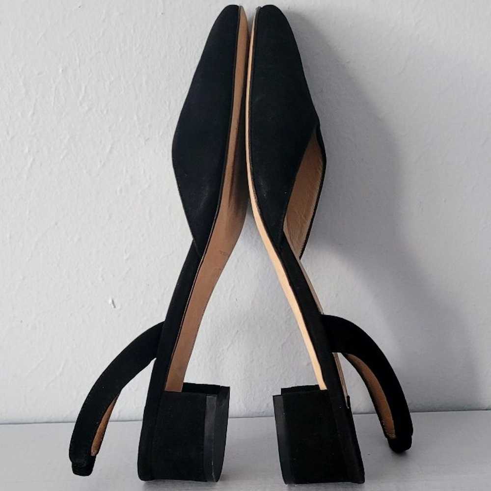 Manolo Blahnik Aspro Block Heel Slingback Suede P… - image 5