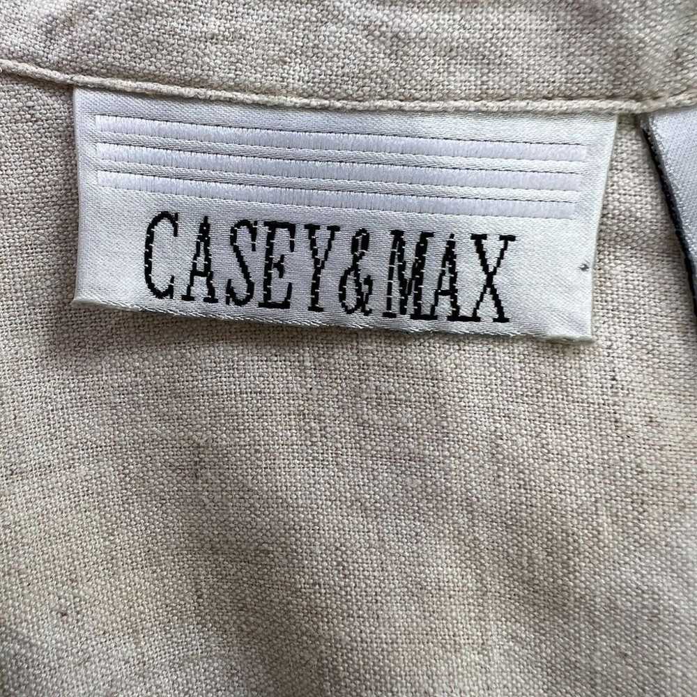 Vintage Casey & Max Shirt Top Womens Small Embroi… - image 4