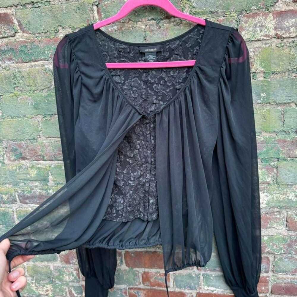 Express Vintage Witchy Blouse Women's Size Small … - image 3