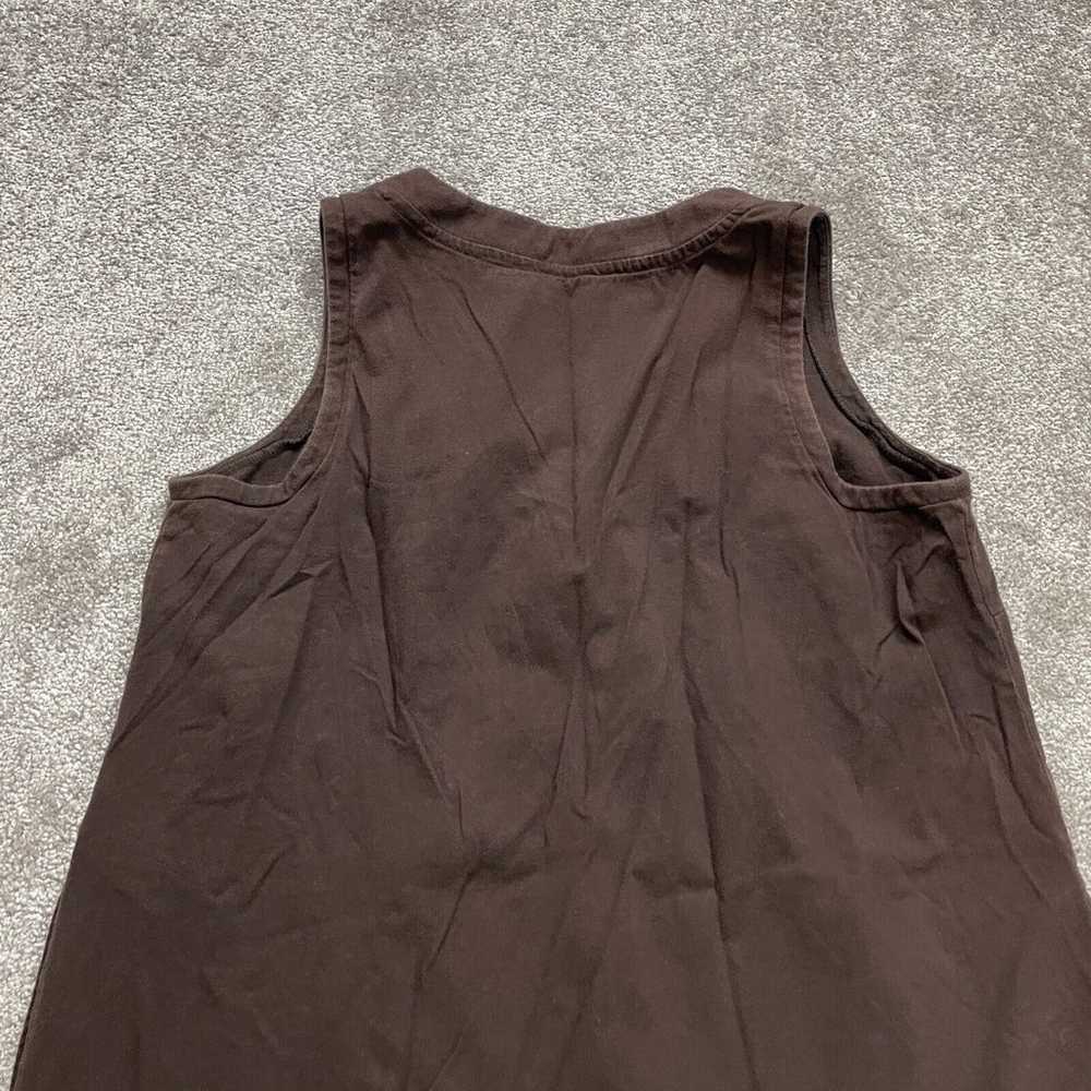 Lands' End T-Shirt Dress Womens XL Brown Sleevele… - image 4