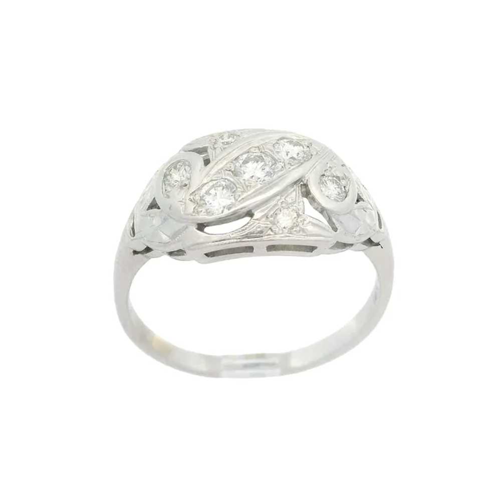 Vintage 14k White Gold 0.30ctw High Quality Diamo… - image 12