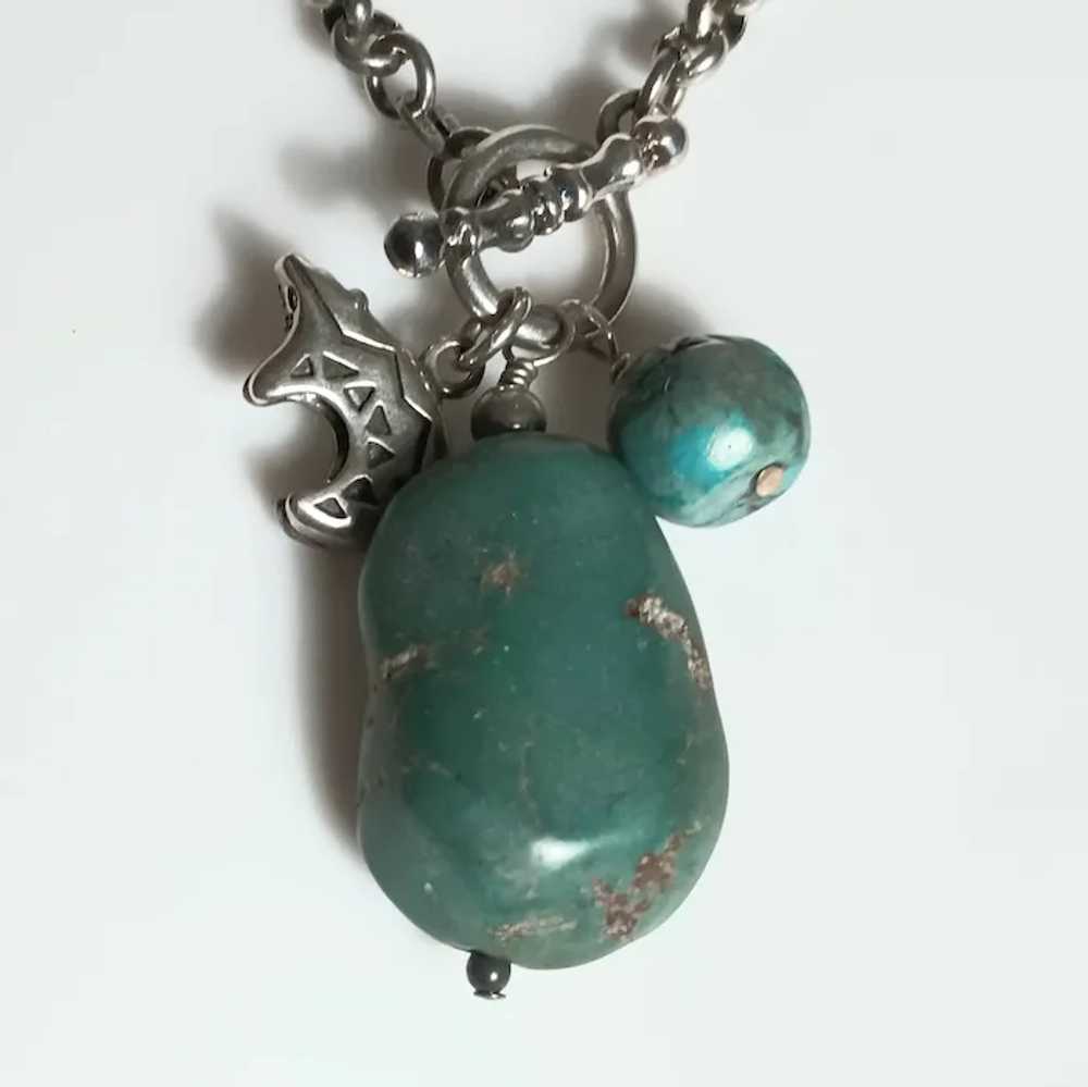 Shube Dakota southwest sterling necklace turquois… - image 10