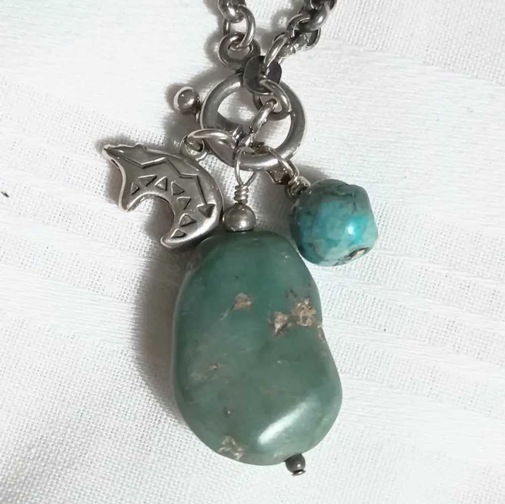 Shube Dakota southwest sterling necklace turquois… - image 2