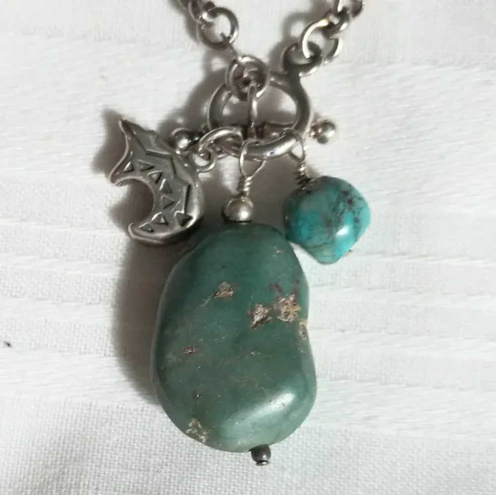 Shube Dakota southwest sterling necklace turquois… - image 6