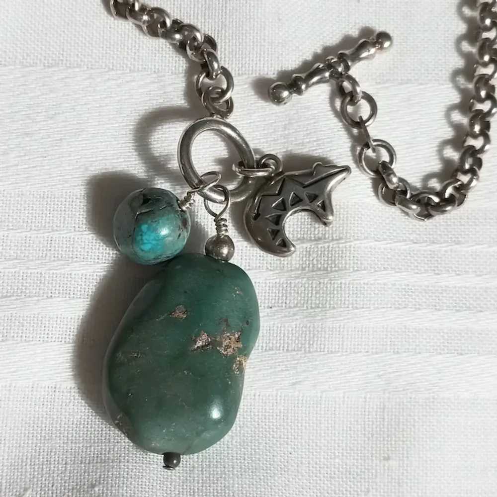 Shube Dakota southwest sterling necklace turquois… - image 7