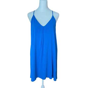 Alice & Olivia Medium Shift Dress Bright Blue Vne… - image 1