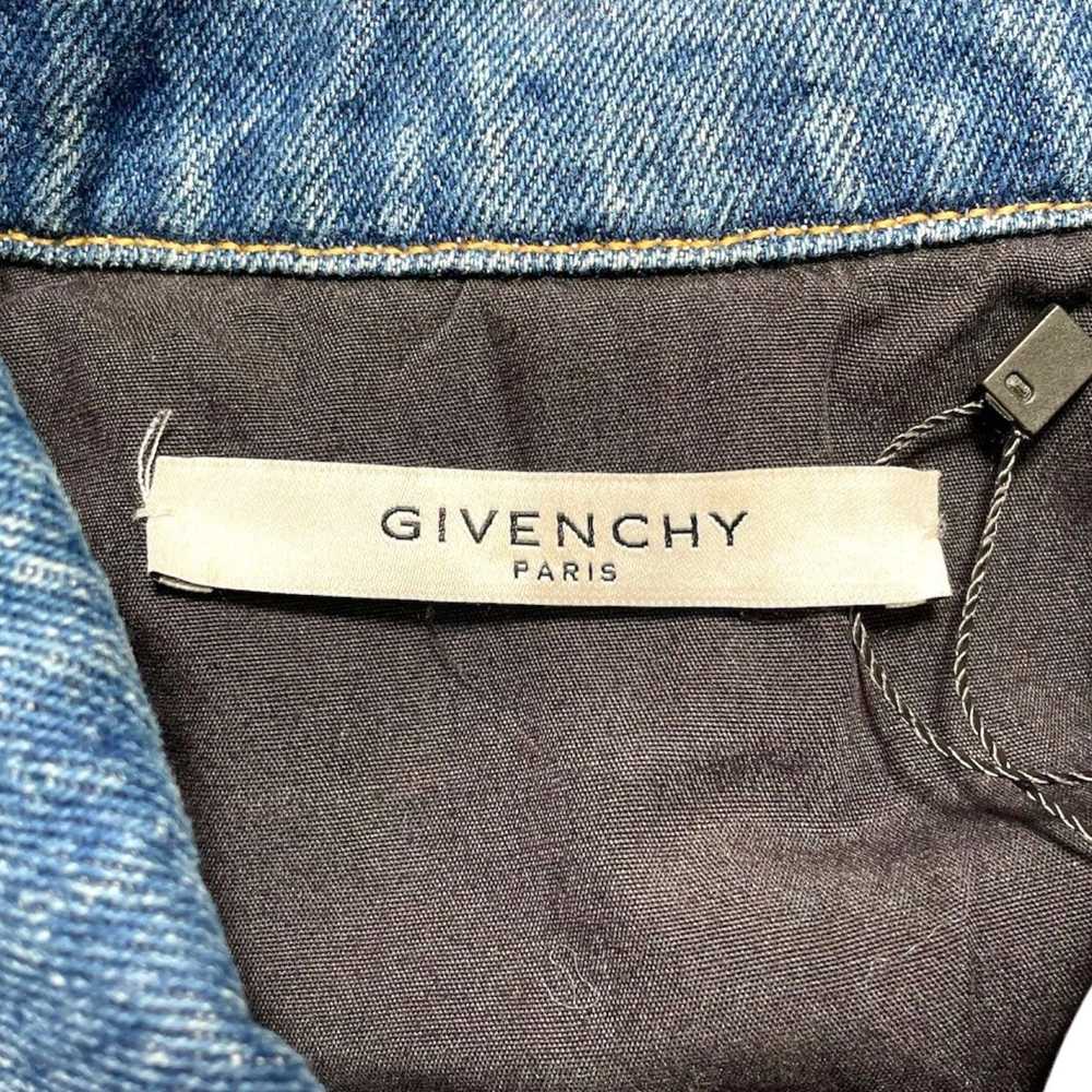 Givenchy Logo Trucker Denim Jacket Indigo - image 4