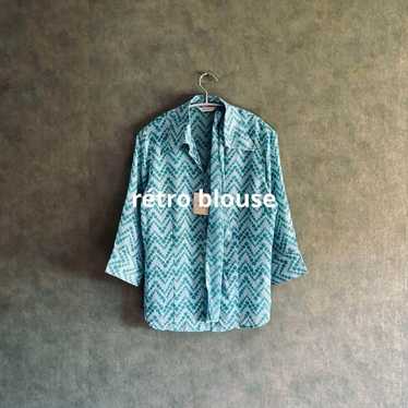 Showa retro blouse, retro coordination, Showa retr