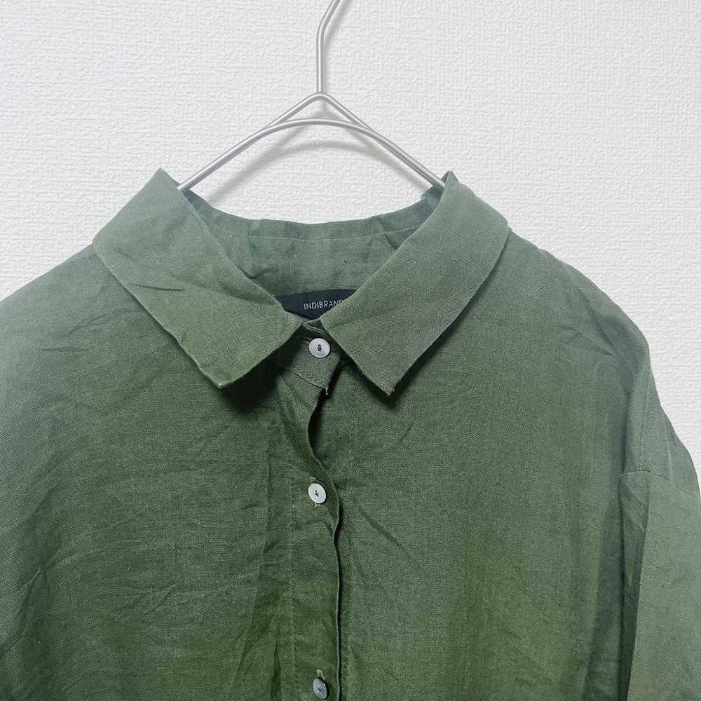 INDIBRAND Blouse Shirt Green F Korean brand Styli… - image 3