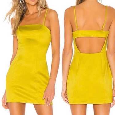 Superdown Sarah Chartreuse Sleeveless Mini Dress … - image 1