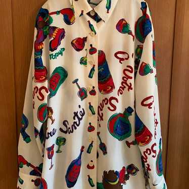 Showa retro vintage clothing shirt made in Japan.