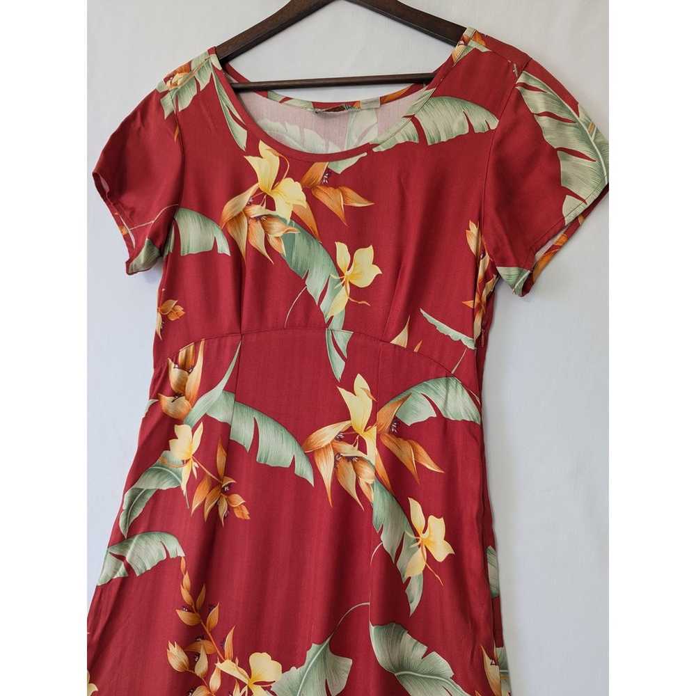 Tommy Bahama Womens Floral Silk Maxi Dress Size 6… - image 2