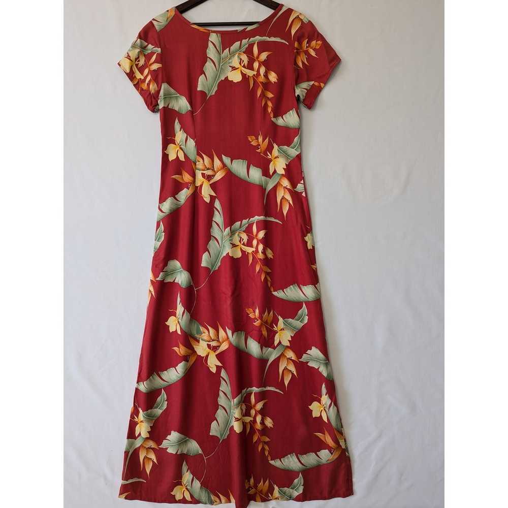 Tommy Bahama Womens Floral Silk Maxi Dress Size 6… - image 3