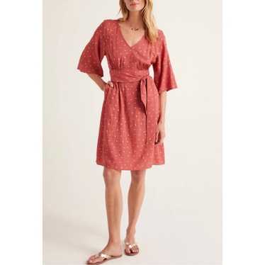 Boden Dominique Belted Polka Dot Dress - image 1