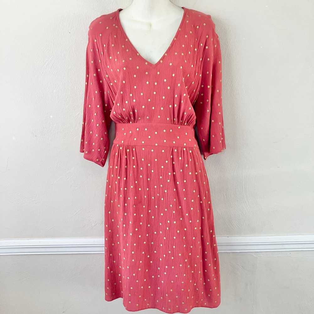 Boden Dominique Belted Polka Dot Dress - image 2