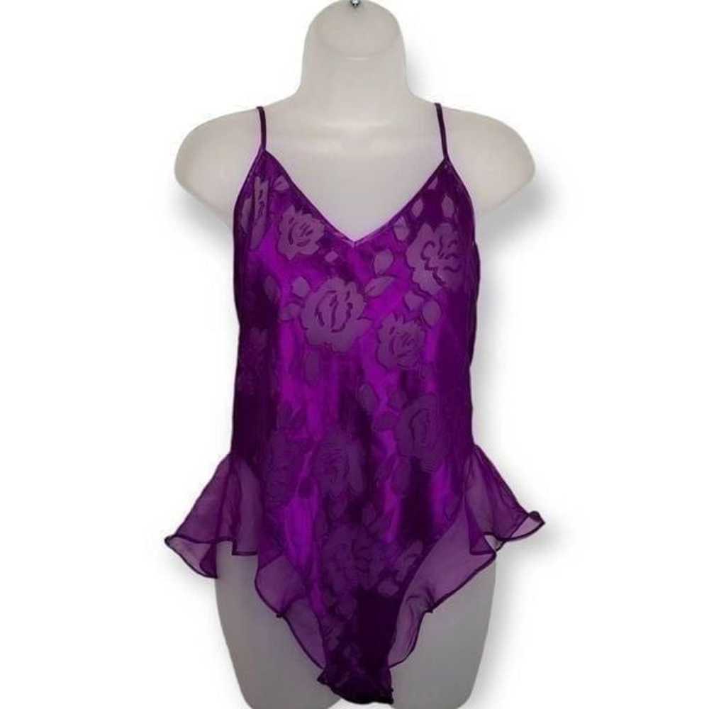 Victoria's Secret Gold Label Vintage Purple Bodys… - image 1