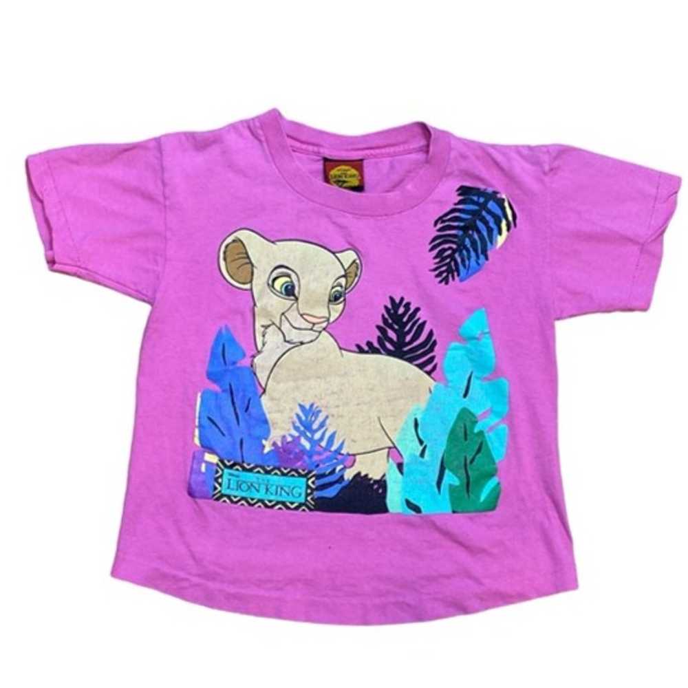 Vintage 90s The Lion King Single Stitch Baby Tee … - image 1