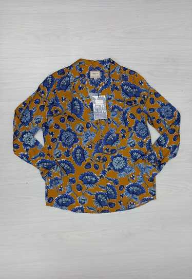 00s Sezane x Inoui Editions Floral Shirt Brown