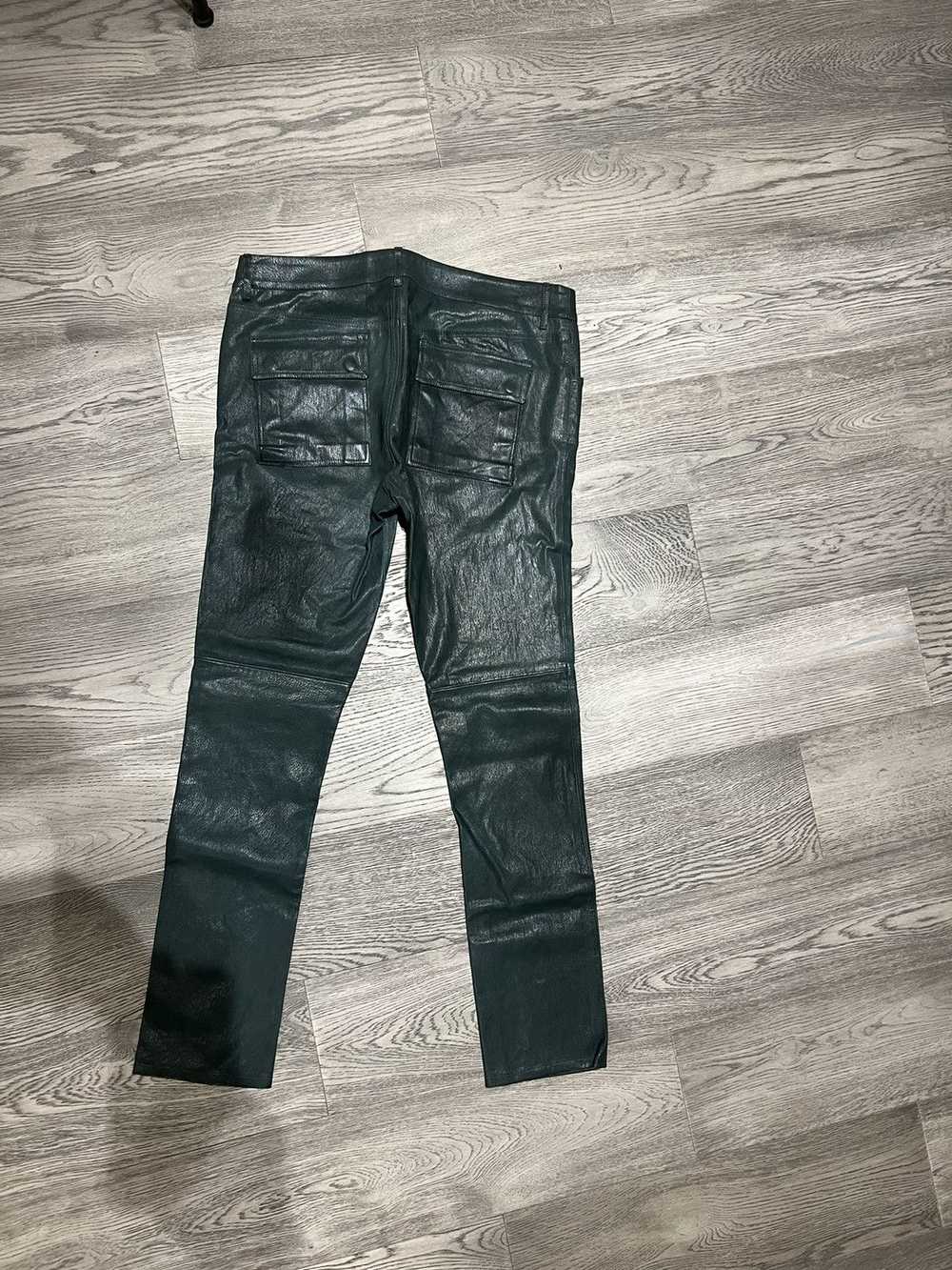 Rick Owens Rick Owens Leather Tyrone Pants - image 2