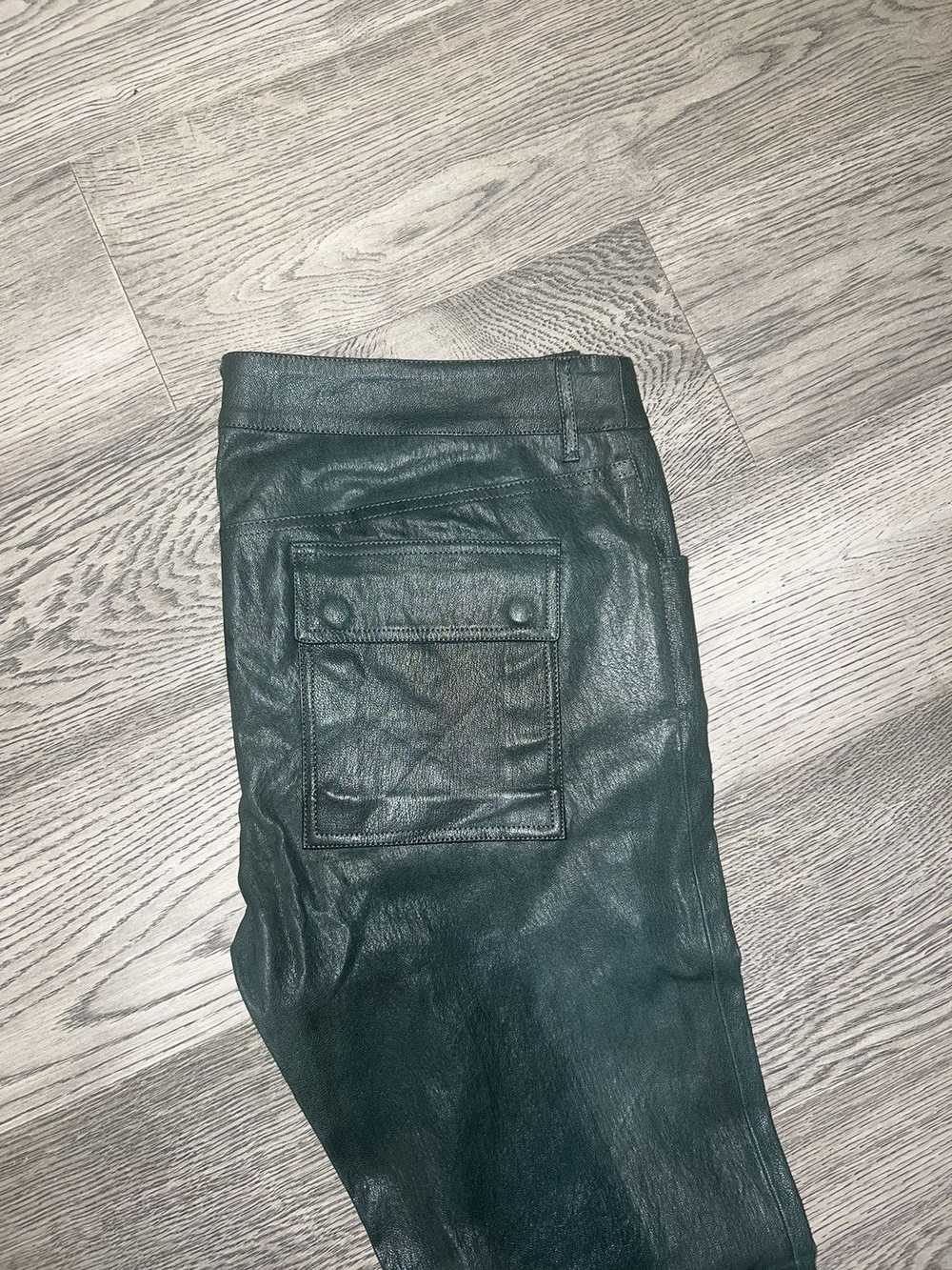 Rick Owens Rick Owens Leather Tyrone Pants - image 4