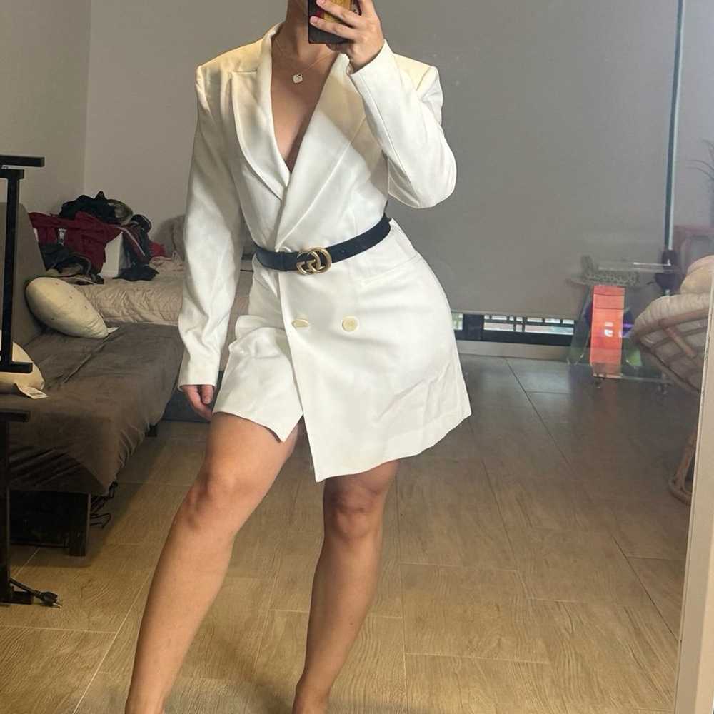 Zara white blazer dress - image 1