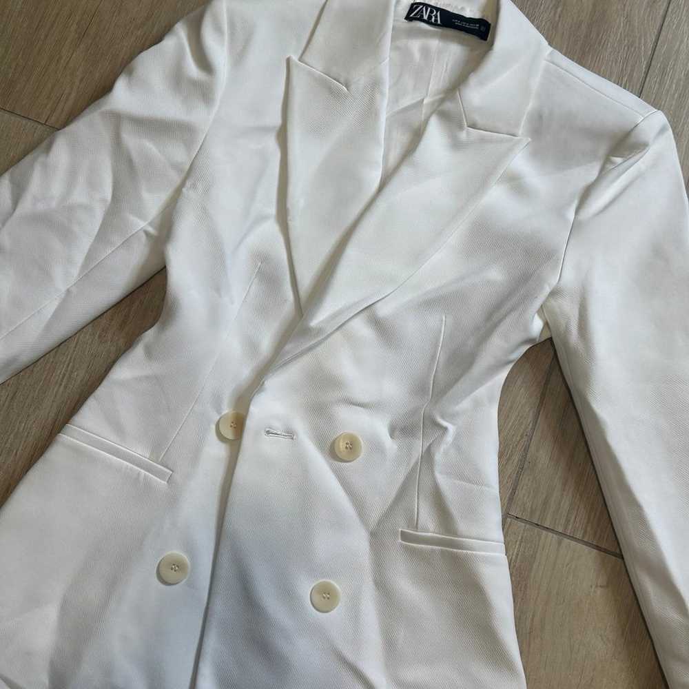 Zara white blazer dress - image 5