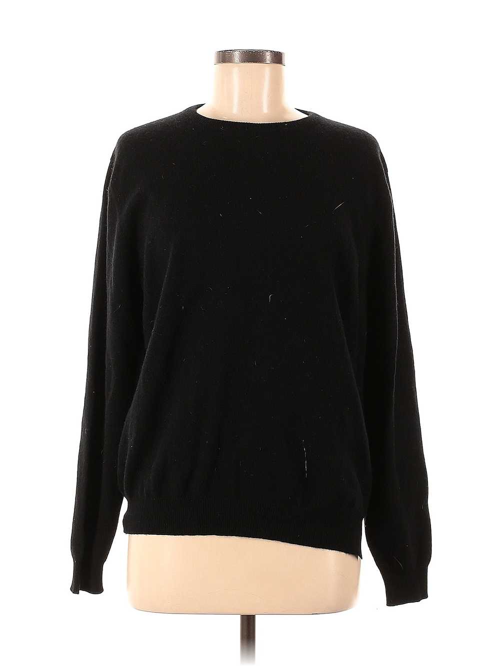 Lands' End Women Black Pullover Sweater M - image 1