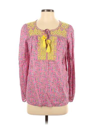 J.Crew Women Pink Long Sleeve Blouse S - image 1