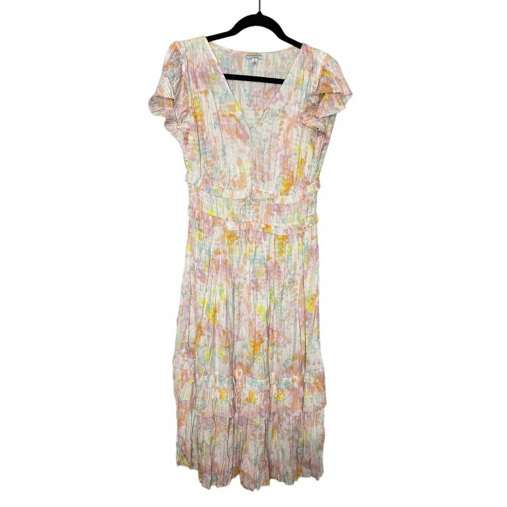 Current Air Watercolor Spring Midi Dress size sma… - image 2