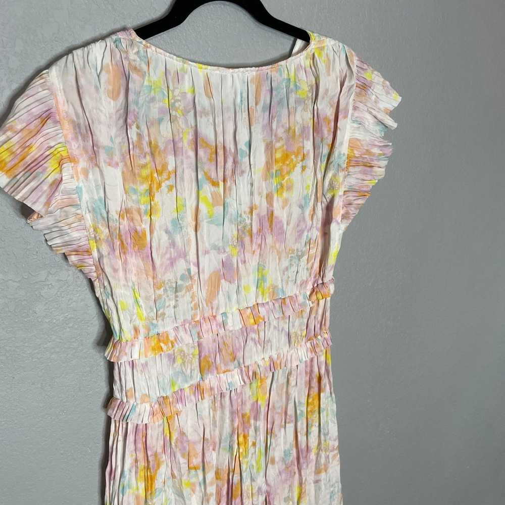 Current Air Watercolor Spring Midi Dress size sma… - image 4